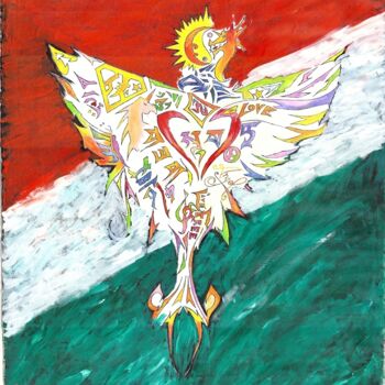 Painting titled "The Great Indian Ph…" by Vinod Kunnathulli, Original Artwork, Acrylic