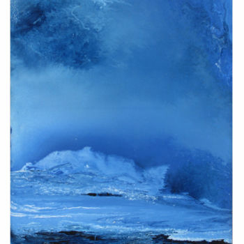 Pintura intitulada "BLUE" por Vinoda Revannasiddaiah, Obras de arte originais, Acrílico