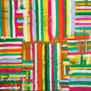 Painting titled "African summer" by Alexander Vinokurov Abstraction, Original Artwork, Acrylic