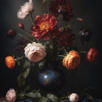 Digital Arts titled "A Flemish Baroque p…" by Vintagevista, Original Artwork, Oil