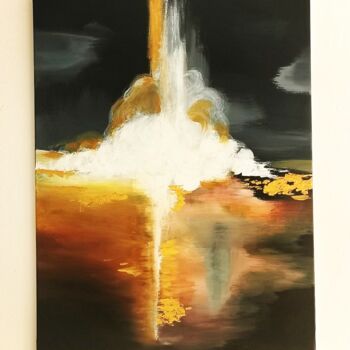 Painting titled "Ariane 5" by Miss Sensitive, Original Artwork, Acrylic