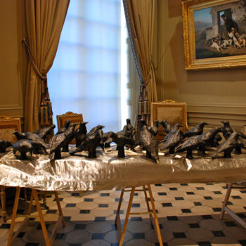 Εγκατάσταση με τίτλο "L'autel aux corbeau…" από Violaine Laveaux, Αυθεντικά έργα τέχνης, Εγκατάσταση Τέχνης