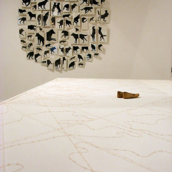 Instalacja zatytułowany „«13 loups&une loupe…” autorstwa Violaine Laveaux, Oryginalna praca, Sztuka Instalacji