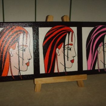 Painting titled "trilogie 3" by Nadia Viola Berra, Original Artwork