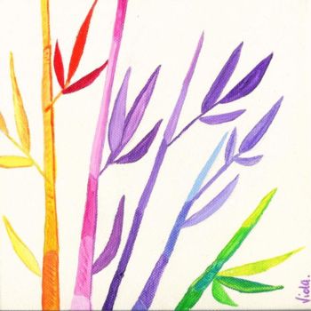 Peinture intitulée "bambou_001.jpg" par Nadia Viola Berra, Œuvre d'art originale