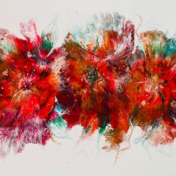 Pintura intitulada "The Bloom" por Violeta Kom, Obras de arte originais, Acrílico