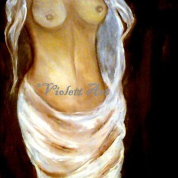 Painting titled "AFRODITY" by Violett Art, Original Artwork, Oil
