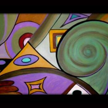 Painting titled "SPIRAL DREAMS by vi…" by Violett Art, Original Artwork, Oil