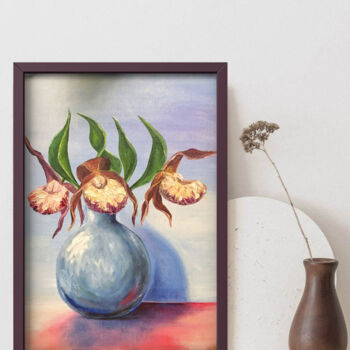 제목이 "Bouquet spring flow…"인 미술작품 Violetta Golden로, 원작, 기름 판지에 장착됨