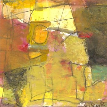 Desenho intitulada "Abstrait (7)" por Violette Barth Spiecker, Obras de arte originais, Acrílico Montado em Cartão