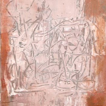 Dibujo titulada "Abstrait (35)" por Violette Barth Spiecker, Obra de arte original, Acrílico Montado en Cartulina