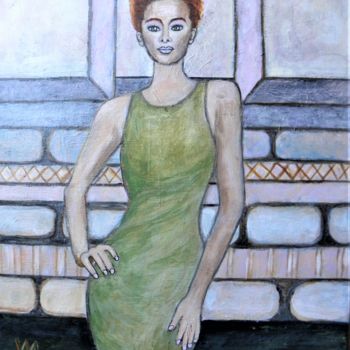 Painting titled ""Le mannequin"" by Viva, Original Artwork, Acrylic