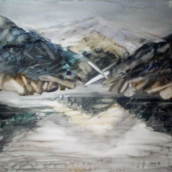 Malarstwo zatytułowany „Mountain lake” autorstwa Viorela, Oryginalna praca