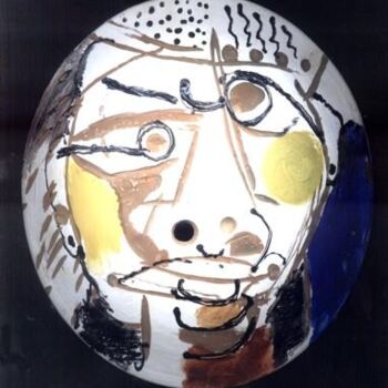 Artcraft titled "mask5" by Virendra Patel, Original Artwork