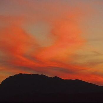 Fotografia intitolato "tramonto" da Virgilio Del Boccio, Opera d'arte originale