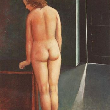 Painting titled "Nu dans la chambre" by Virgilio Jatosti, Original Artwork