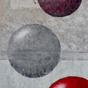 Peinture intitulée "Vol de bulles" par Virginie Etignard, Œuvre d'art originale, Acrylique