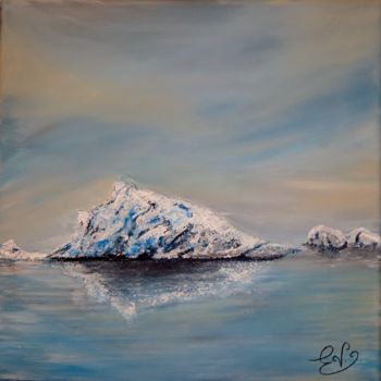 Painting titled "Iceberg" by Virginie Etignard, Original Artwork, Acrylic