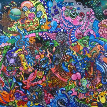 "Transcendance hypna…" başlıklı Tablo Virginie Fongaro tarafından, Orijinal sanat, Akrilik Ahşap Sedye çerçevesi üzerine mon…