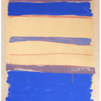 Pintura intitulada "Sans titre bleu" por Virginie Gallé, Obras de arte originais