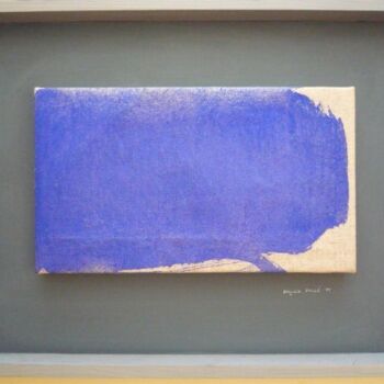 Картина под названием "Territoire Bleu n° 6" - Virginie Gallé, Подлинное произведение искусства, Масло