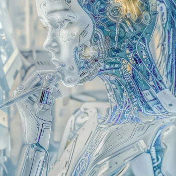 Digital Arts με τίτλο "Intelligence artifi…" από Virginie Gérôme, Αυθεντικά έργα τέχνης, 2D ψηφιακή εργασία