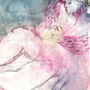 Pittura intitolato "Chamane" da Virginie Hils, Opera d'arte originale, Acrilico