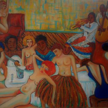 Peinture intitulée "Chrysis, Liberté d'…" par Virginie Le Roy, Œuvre d'art originale, Huile