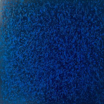 Peinture intitulée "Blue alive" par Virginie Munch, Œuvre d'art originale, Acrylique Monté sur Châssis en bois