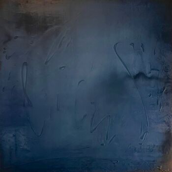Pittura intitolato "Bleu comme jamais" da Virginie Munch, Opera d'arte originale, Acrilico Montato su Telaio per barella in…