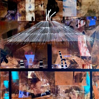"Sous le parasol" başlıklı Tablo Virginie Munch tarafından, Orijinal sanat, Akrilik Ahşap Sedye çerçevesi üzerine monte edil…