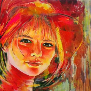 Painting titled "18004-80x80-france-…" by Virginie Nègre, Original Artwork