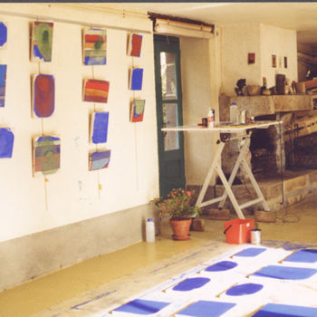 Peinture intitulée "Photo d'atelier des…" par Virginie Gallé, Œuvre d'art originale