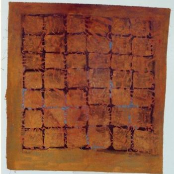 Peinture intitulée "Territoire brique o…" par Virginie Gallé, Œuvre d'art originale, Huile