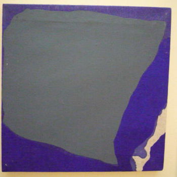 Malerei mit dem Titel "Territoire Bleu n° 5" von Virginie Gallé, Original-Kunstwerk, Öl