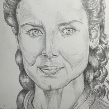 Drawing titled "Claire" by Virginier, Original Artwork, Pencil