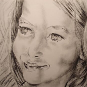 Drawing titled "iris-1.jpg" by Virginier, Original Artwork, Graphite