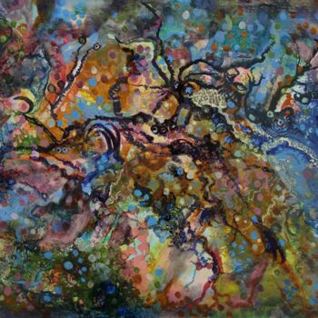 Картина под названием ""Мельгания"" - Александр Самохвалов, Подлинное произведение искусства, Масло