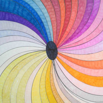 Рисунок под названием "Twirlor" - Sara Lamothe (Savant Artist), Подлинное произведение искусства, Маркер