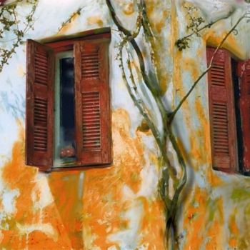 Painting titled "Open Shutters on th…" by Robert Anthony, Original Artwork, Oil