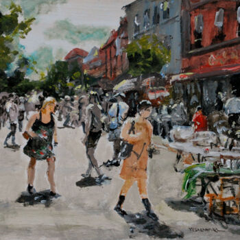 Pintura intitulada "Walking" por Vishalandra Dakur, Obras de arte originais, Acrílico