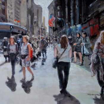 Pintura titulada "Walking2" por Vishalandra Dakur, Obra de arte original, Acrílico