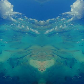 Photographie intitulée "Esprit des Bermudes…" par Miroir Planétaire Blanc, Œuvre d'art originale, Photographie manipulée