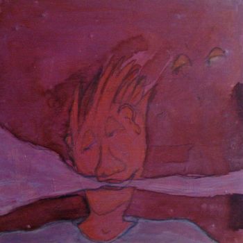 Pittura intitolato "Mordre le vent" da Gerrit Gerard Visser, Opera d'arte originale, Acrilico