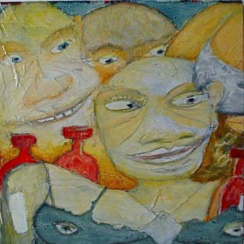 Peinture intitulée "Gueule de bar" par Gerrit Gerard Visser, Œuvre d'art originale