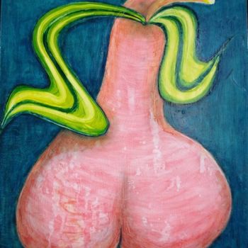 Painting titled "Fesse de pomme" by Gerrit Gerard Visser, Original Artwork