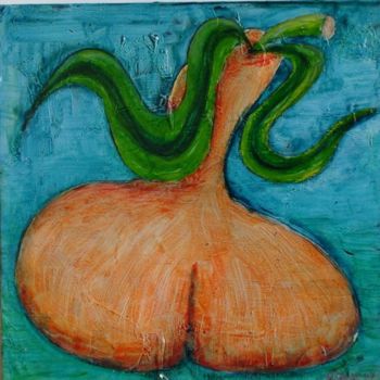 Pintura intitulada "Fesse de pomme" por Gerrit Gerard Visser, Obras de arte originais