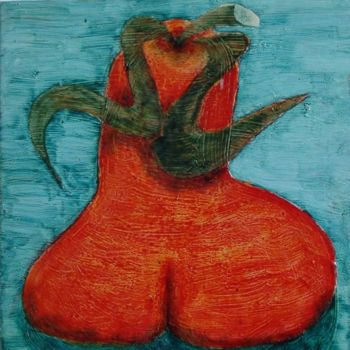 Painting titled "Fesse de pomme" by Gerrit Gerard Visser, Original Artwork