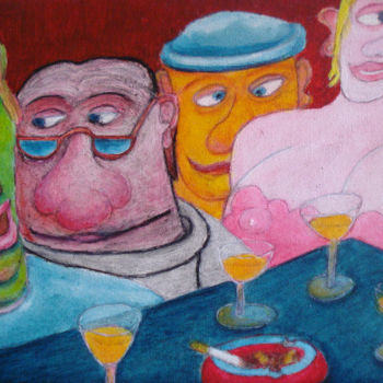 Pittura intitolato "Rêve de Bar. 3" da Gerrit Gerard Visser, Opera d'arte originale