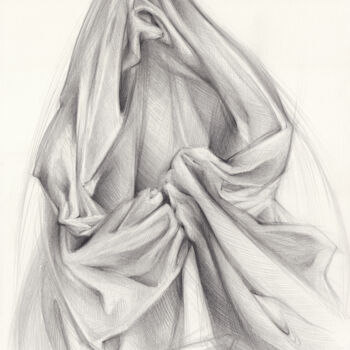Рисунок под названием "Guardians of truth 3" - Adriana Mueller, Подлинное произведение искусства, Карандаш